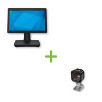 POS-Systempaket Elo Touch E-Series 2 Touchscreen, 15,6 Zoll, Win 10 IoT und Datalogic Magellan 1500i Lesegerät