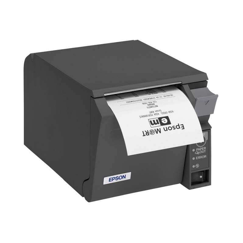 Imprimanta termica Epson TM-T70II, USB, LAN, gri