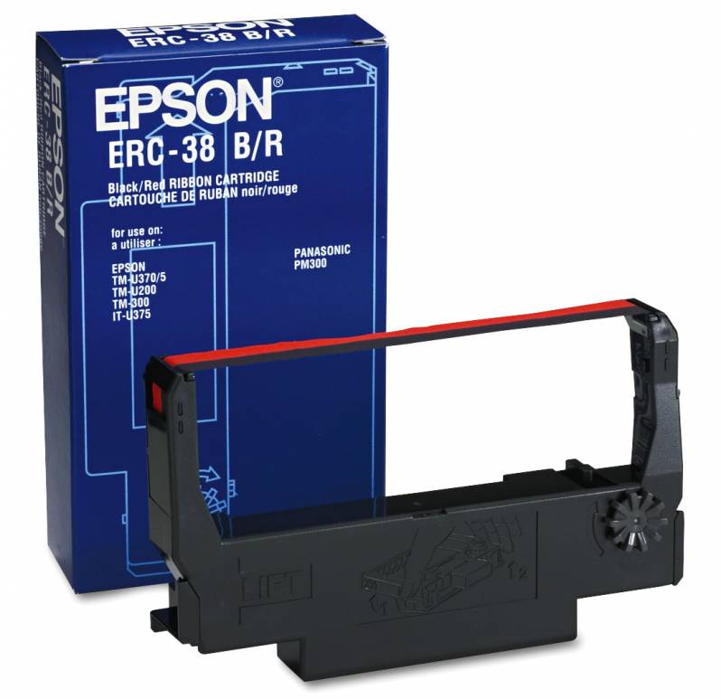 Ribon Epson ERC-38BR, rosu/negru