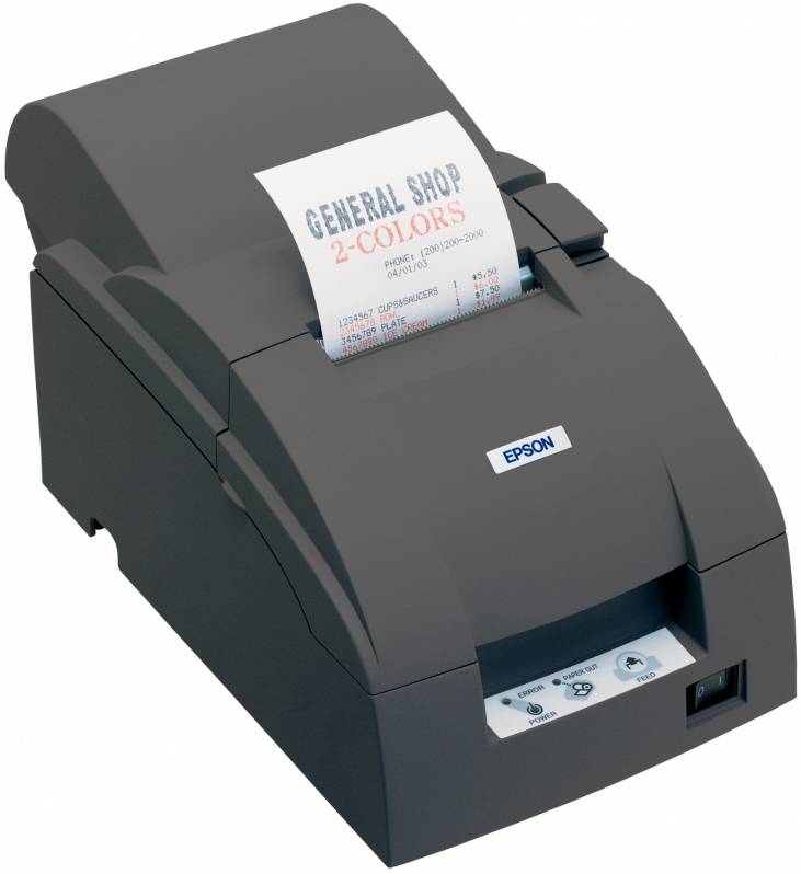 Imprimanta matriciala Epson TM-U220A, serial, cutter, neagra