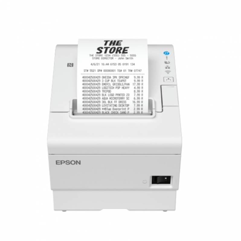 Imprimanta termica Epson TM-T88VII, USB, Ethernet, ePOS, alba