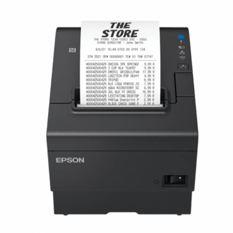 Imprimanta termica Epson TM-T88VII, USB, Ethernet, ePOS, neagra