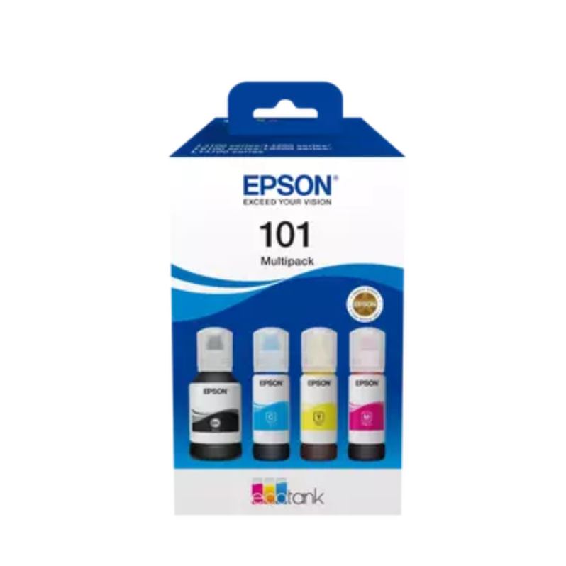 Multipachet cerneala Epson 101 EcoTank, CMYK