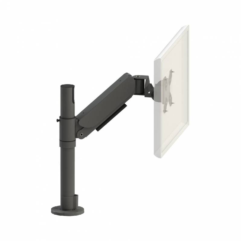 Suport SpacePole pentru monitor, brat inclinat, ajustabil, negru