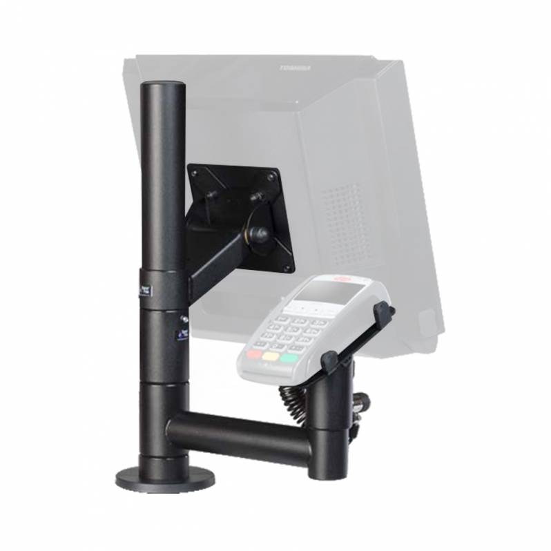 Suport SpacePole SSPMTP pentru monitor si terminal de plata, 200 mm