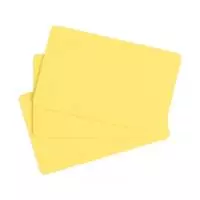 Card PVC Evolis, CR80, galben, 100 carduri