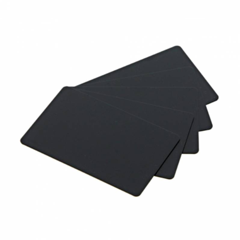 Card PVC Evolis, CR80, negru mat, 100 carduri