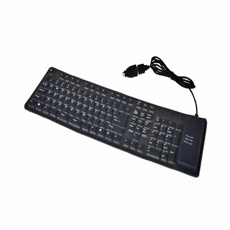 Tastatura flexibila Gembird, USB, neagra