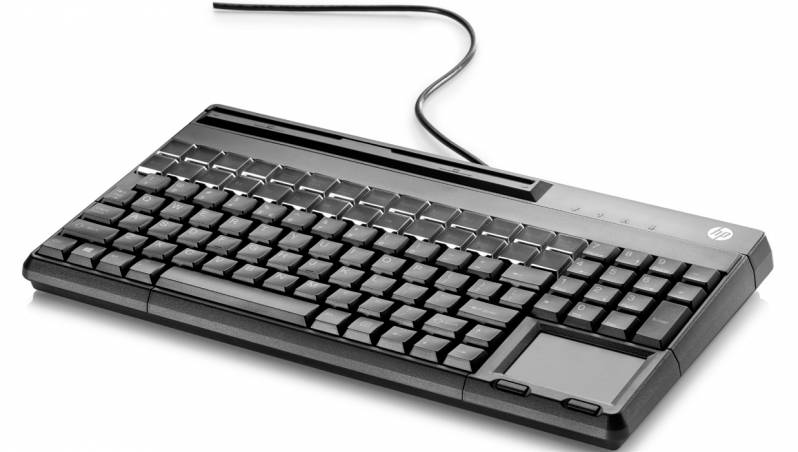 Tastatura POS HP, cititor carduri magnetice