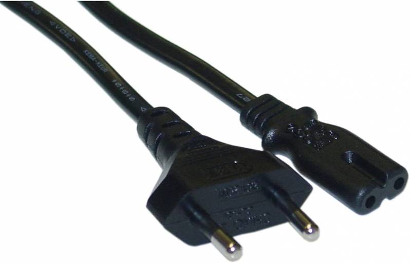 Cavo di alimentazione Gembird, Europlug-C7, 10 A, 1,8 m, nero