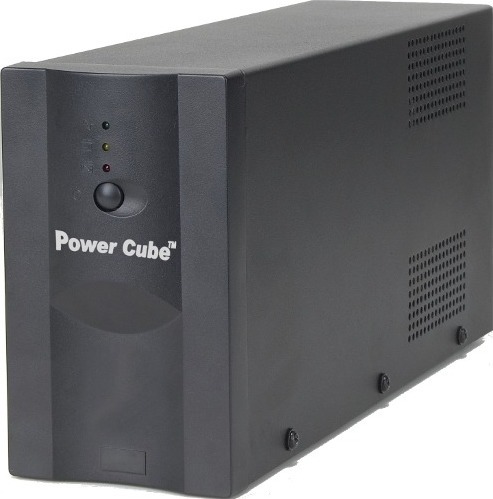 UPS Gembird Power Cube 650 VA, Line Interactive, negru