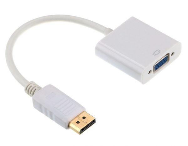 Cablu video Gembird Displayport la VGA, 10cm, alb