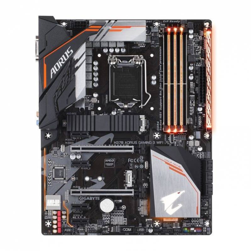 Placa de baza Gigabyte H370 Aorus Gamin 3, Wi-Fi, socket 1151