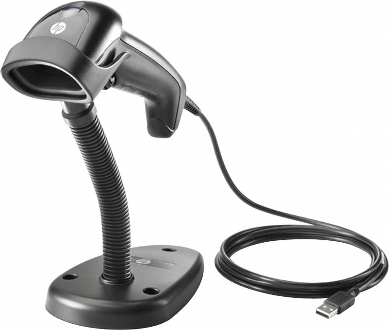 Cititor coduri de bare HP, 1D, USB, stand