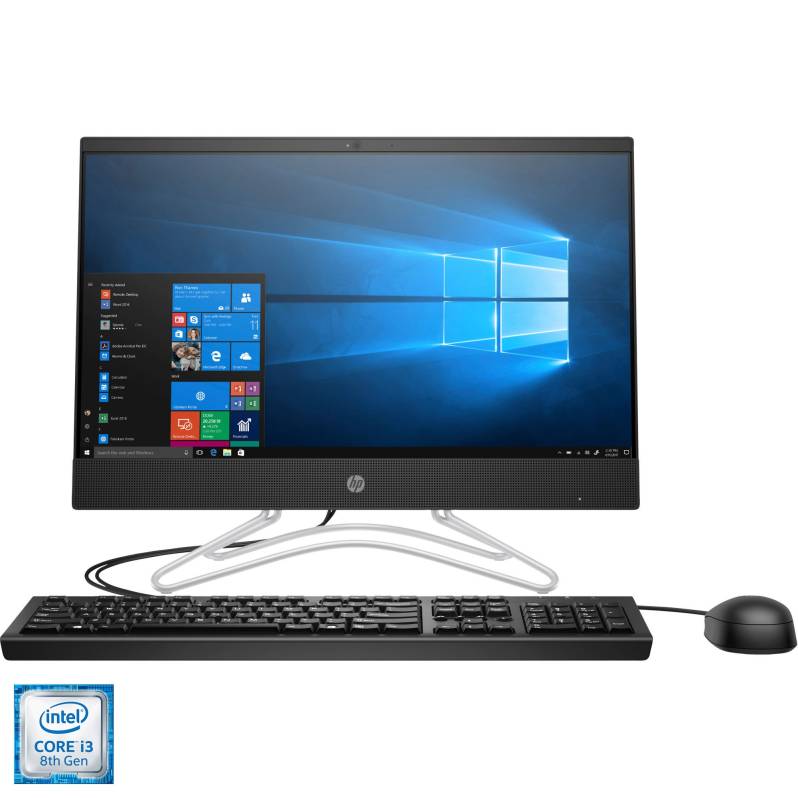 Sistem All-In-One HP 21.5'', Intel Core i3, Kaby Lake, Full HD, 8GB DDR4, Win 10 Pro