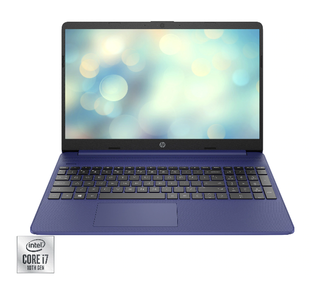 Laptop HP 15s-fq1091nq, 15.6", i7-1065G7, 8GB, 256GB SSD, Free DOS, Indigo Blue