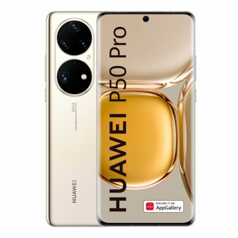 Telefon mobil smartphone tip 6 Huawei P50 Pro, 8GB, Dual SIM, auriu