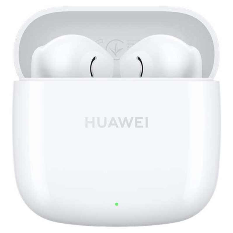 Casti Huawei FreeBuds SE 2, Bluetooth, USB-C, caseta de incarcare wireless, albe