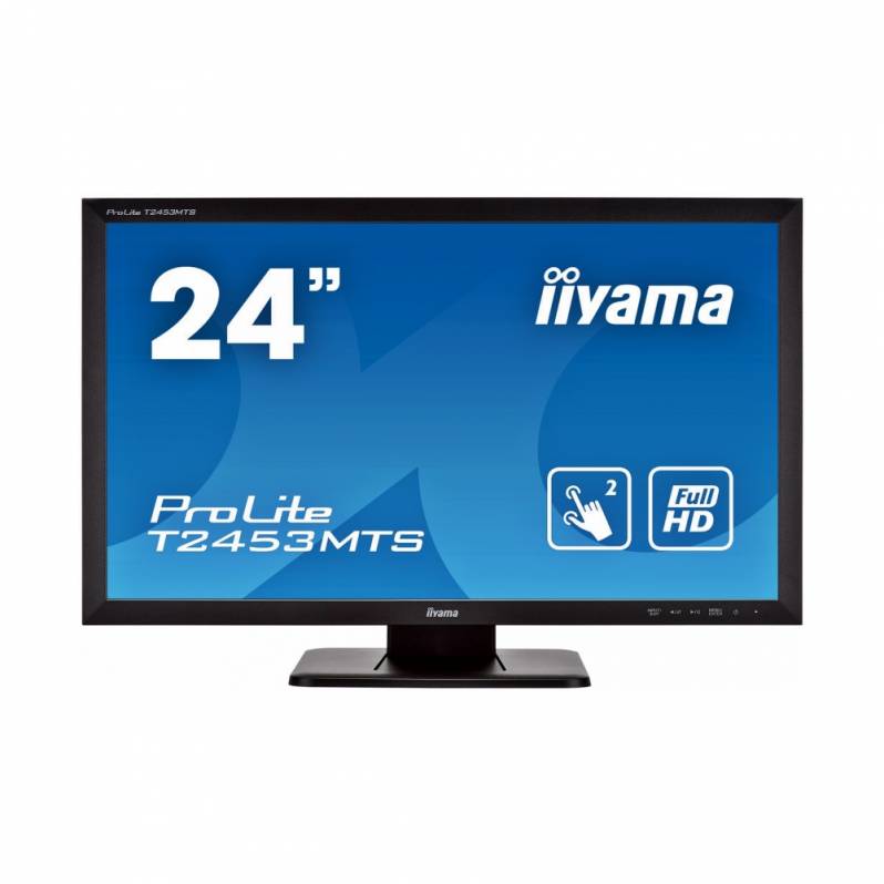 Monitor POS touchscreen iiyama ProLite T2453MTS, 24 inch, Optic, Dual Touch, negru