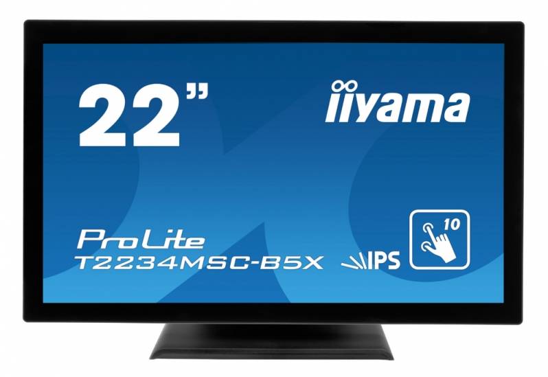 Monitor touchscreen iiyama ProLite T2234MSC, 21.5", PCAP, negru