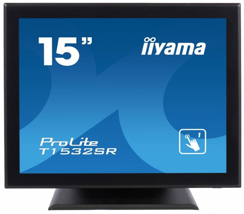 Monitor touchscreen iiyama ProLite T1532SR, 15", rezistiv, negru