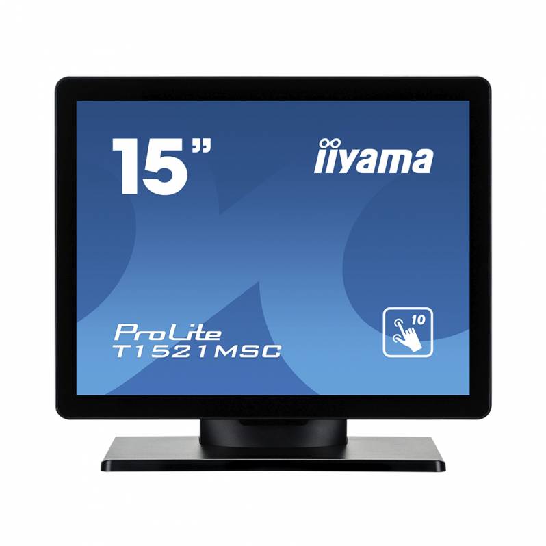 Monitor POS touchscreen iiyama ProLite T1521MSC, 15 inch, PCAP, negru