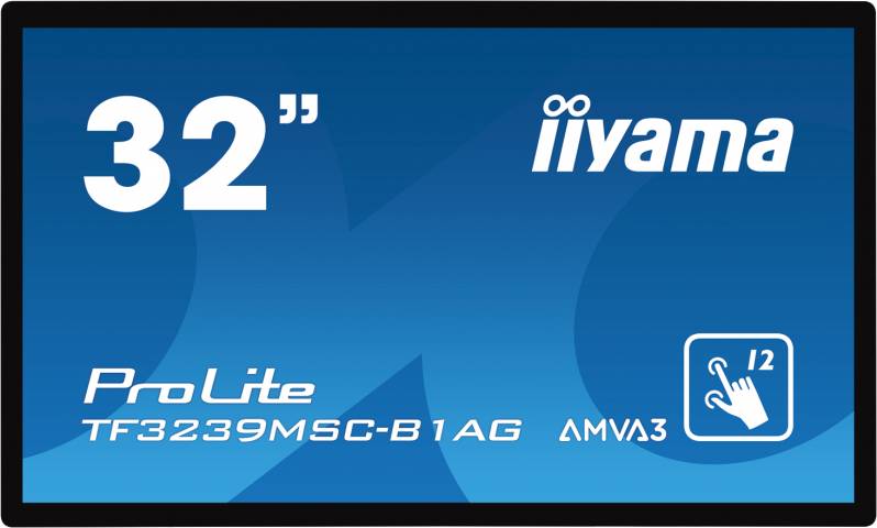 Monitor interactiv iiyama ProLite TF3239MSC, 32 inch, Full HD, PCAP, negru