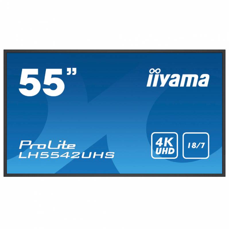 Monitor Digital Signage iiyama ProLite LH5542UHS, 55'', negru mat