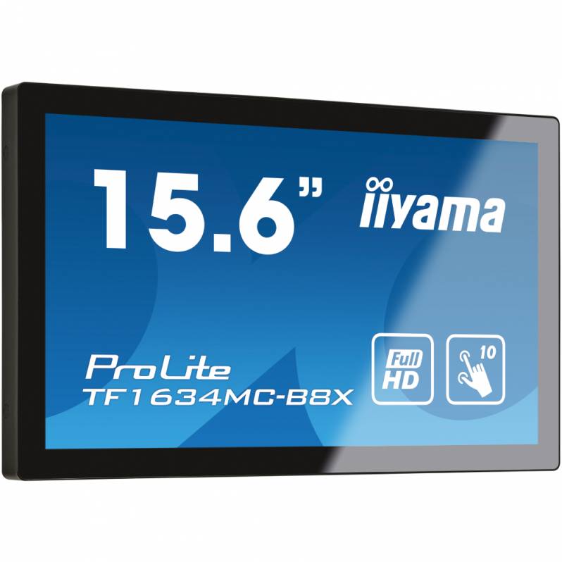 Monitor POS Touchscreen iiyama ProLite TF1634MC-B8X, 16 Zoll, Full HD, PCAP, schwarz