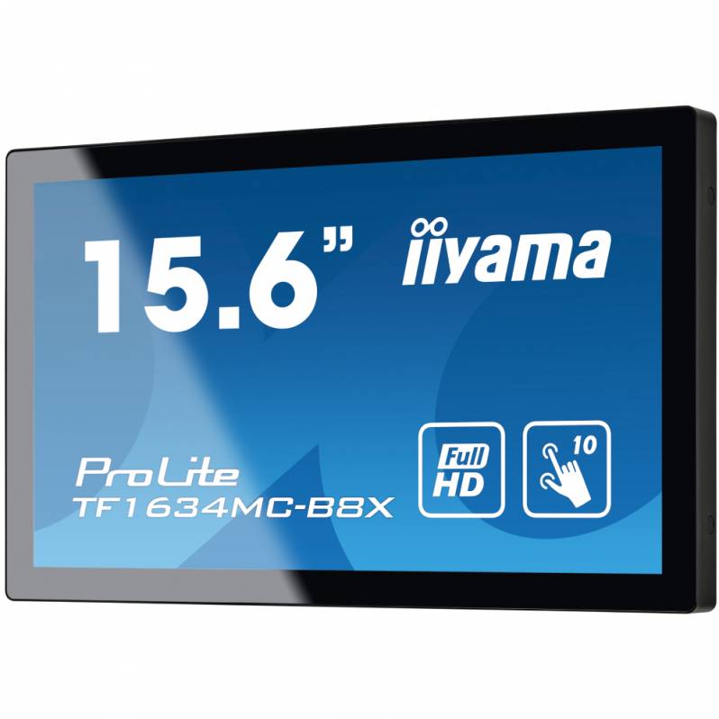 Monitor POS Touchscreen iiyama ProLite TF1634MC-B8X, 16 Zoll, Full HD, PCAP, schwarz
