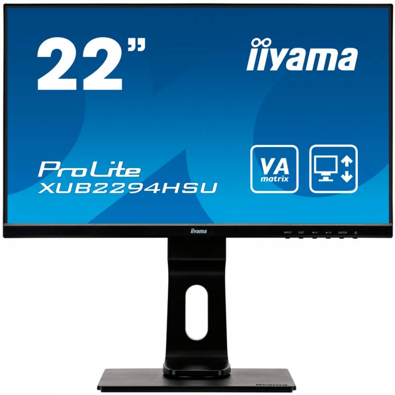 Monitor iiyama ProLite XUB2294HSU-B1, 22", Full HD, flicker-free, negru