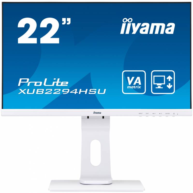 Monitor iiyama ProLite XUB2294HSU-W1, 22", Full HD, flicker-free, alb