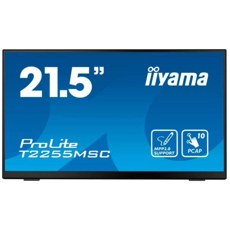 Monitor iiyama ProLite T2255MSC-B1, 21.5 inch, Full HD, PCAP, stand flexibil, negru