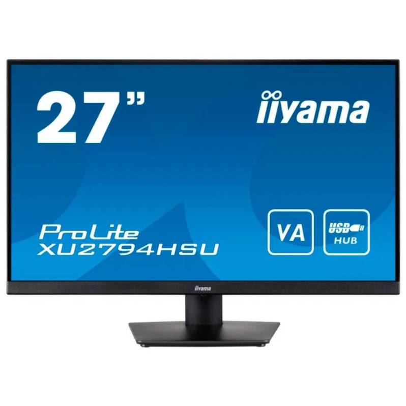 Monitor iiyama ProLite XU2794HSU-B6, 27 inch, FHD, flicker-free, blue light, suport pivot, negru