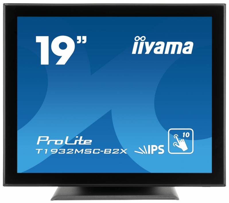 Monitor touchscreen iiyama ProLite T1932MSC, 19'', Projected Capacitive, 10 TP, negru