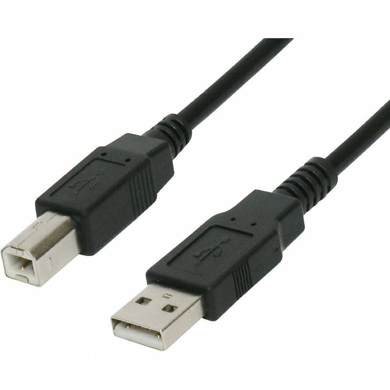 USB cable (A/B), 2m, black