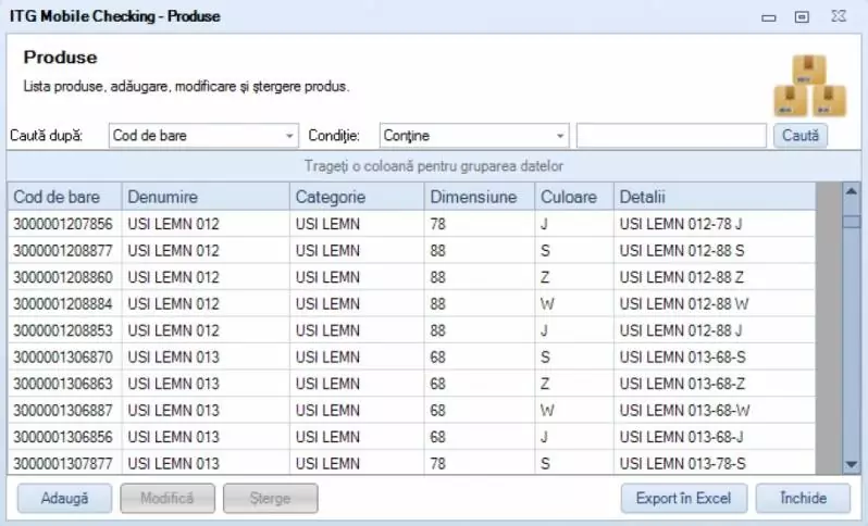 ITG Mobile Checking - Software pentru gestionarea fluxurilor de marfa