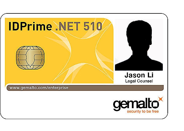 Card RFID Thales Gemalto IDPrime .NET 510 V3