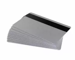 Card magnetic PVC Hi-Co, CR80, argintiu