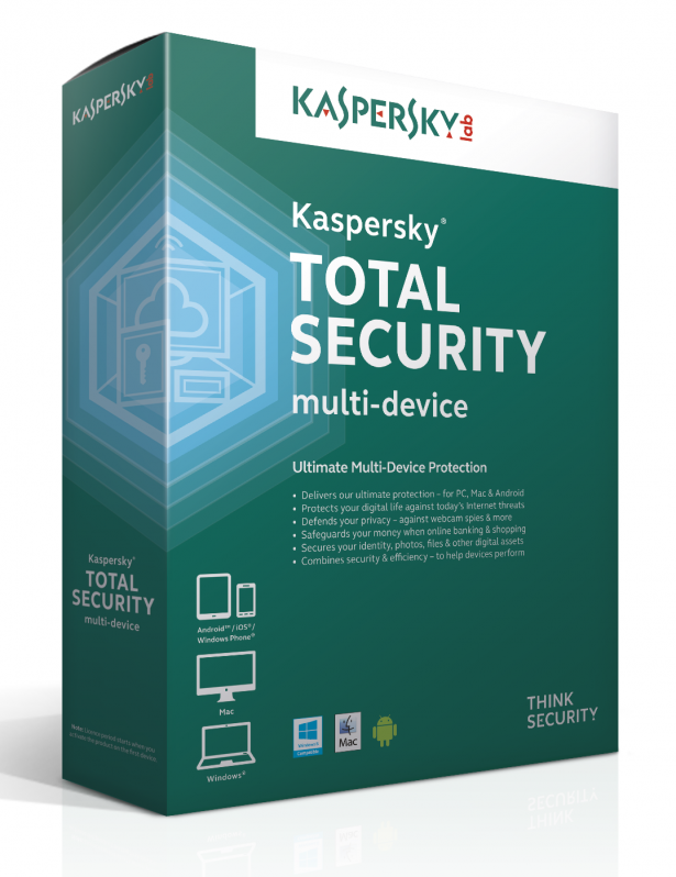 Kaspersky Total Security - Multi-Device European Edition, 1 PC, 1 an, Base License Pack