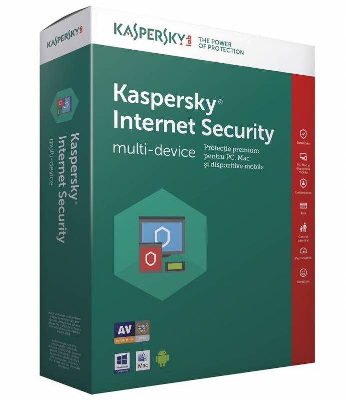 Kaspersky Internet Security - Multi-Device European Edition, 1 PC, 1 an, Base BOX