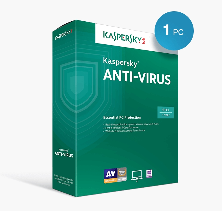 Kaspersky Anti-Virus European Edition, 1 PC, 1 an, Base BOX