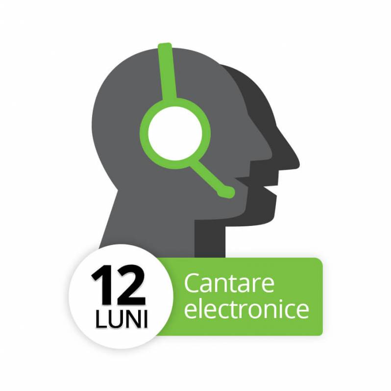 Abonament suport online si telefonic cantare electronice, 12 luni