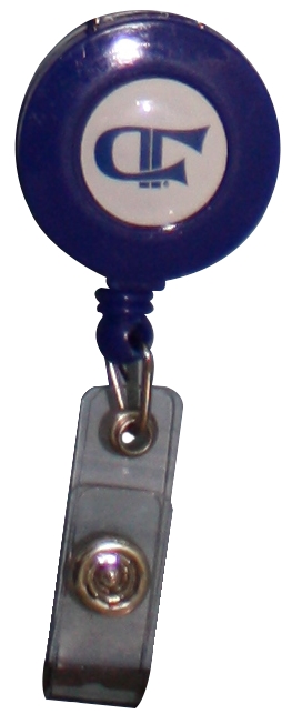 Clips retractabil Fiterman Pharma, albastru