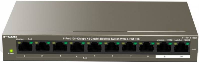 Switch IP-COM F1110P-8-102W