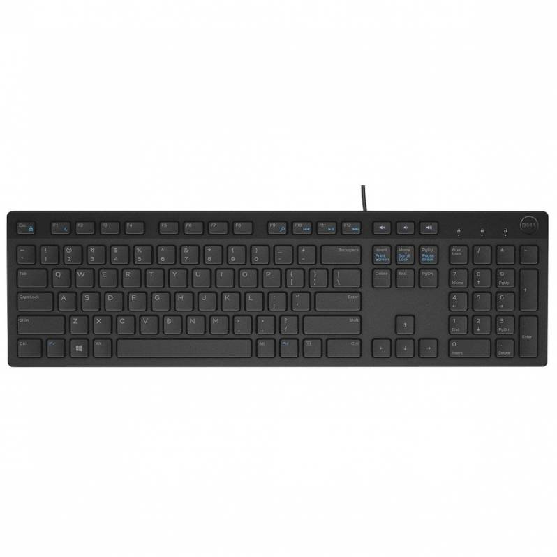 Tastatura multimedia Dell, cu fir, RO layout, neagra, USB