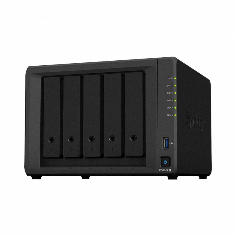 Server NAS Synology DS1019+, 1.5 GHz, 8GB RAM, LAN, SATA, M.2