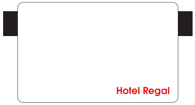 Card PVC personalizat Hotel Regal Rosu