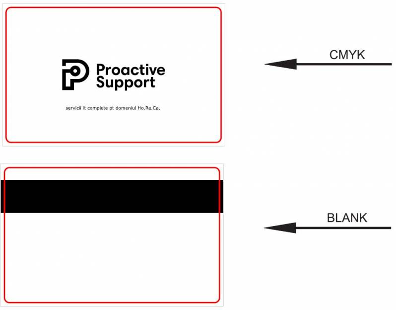 Card PVC personalizat Proactive, Hi-Co