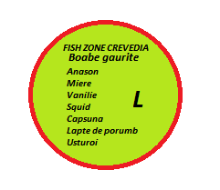 Etichete semilucioase rotunde Boabe gaurite L, 35x35 mm, 500 et/rola